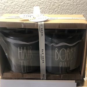 Rae Dunn Grey hair ties and Bobby pins